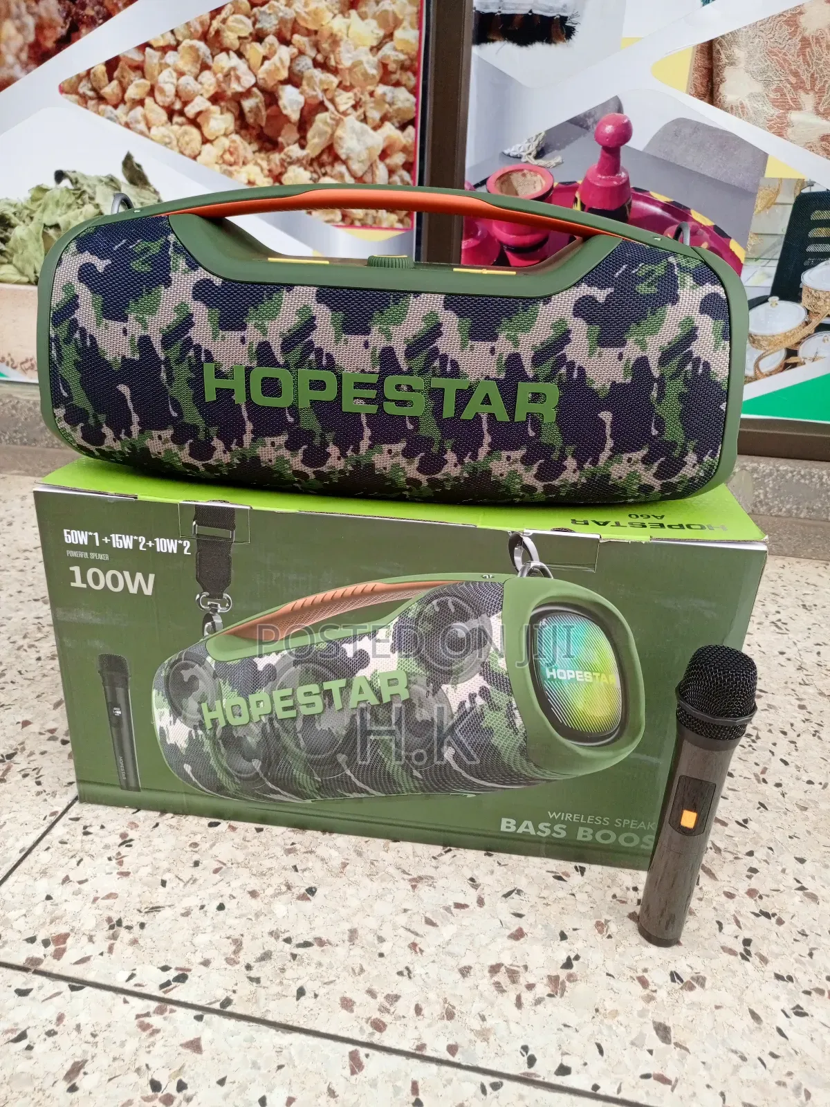 Hopestar A60 100w Portable Rechargeable Bluetooth Speaker.