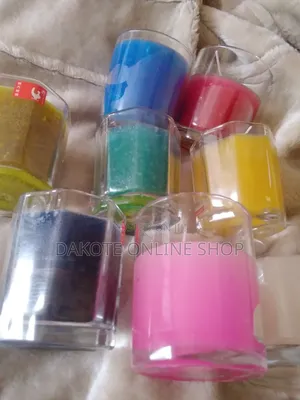 Scented Candle With Bright Color