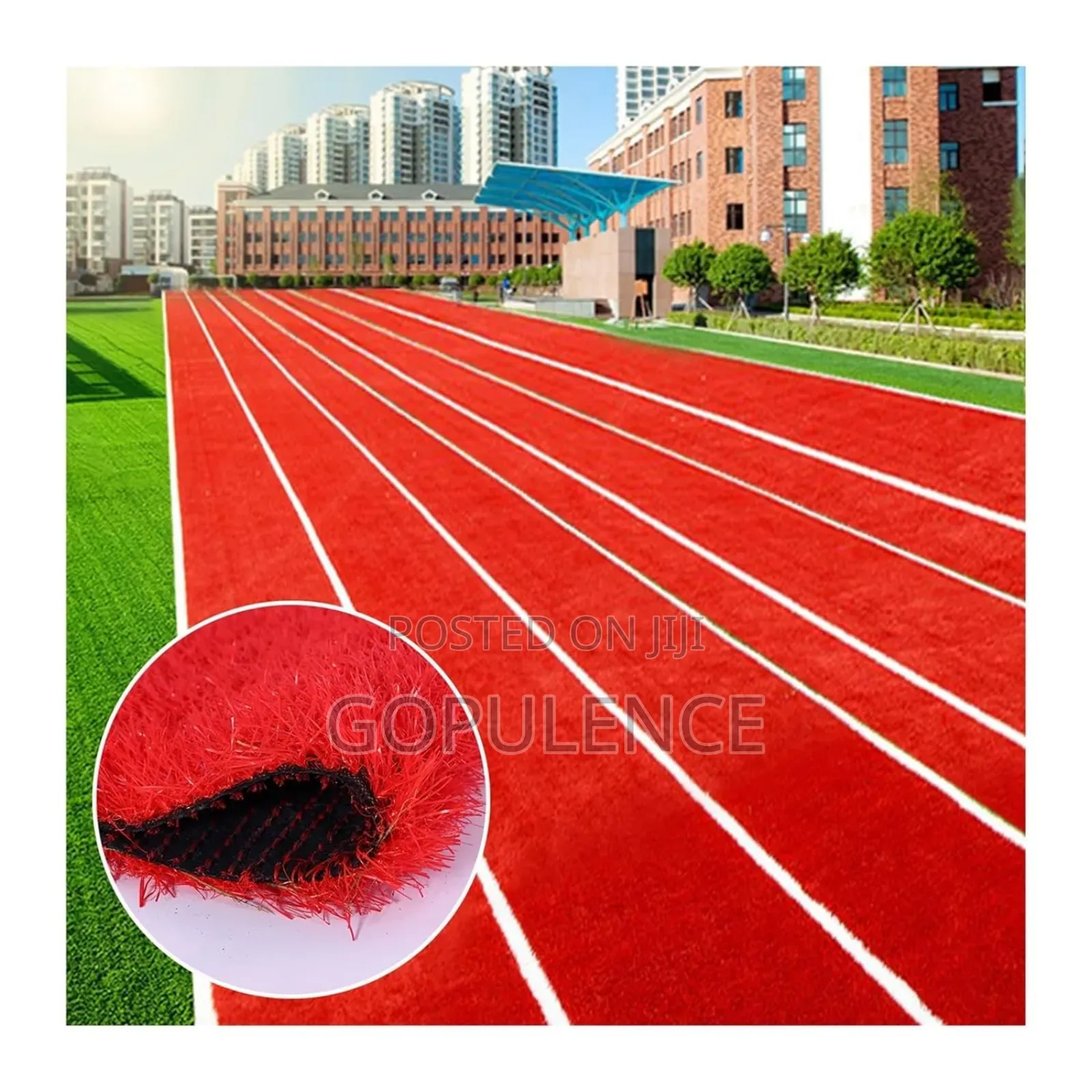 Red Artificial Grass
