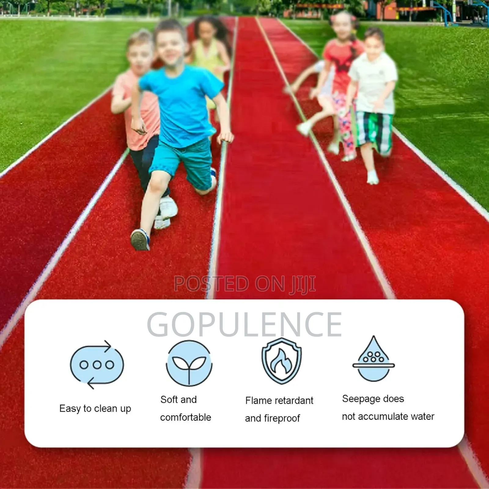 Red Artificial Grass