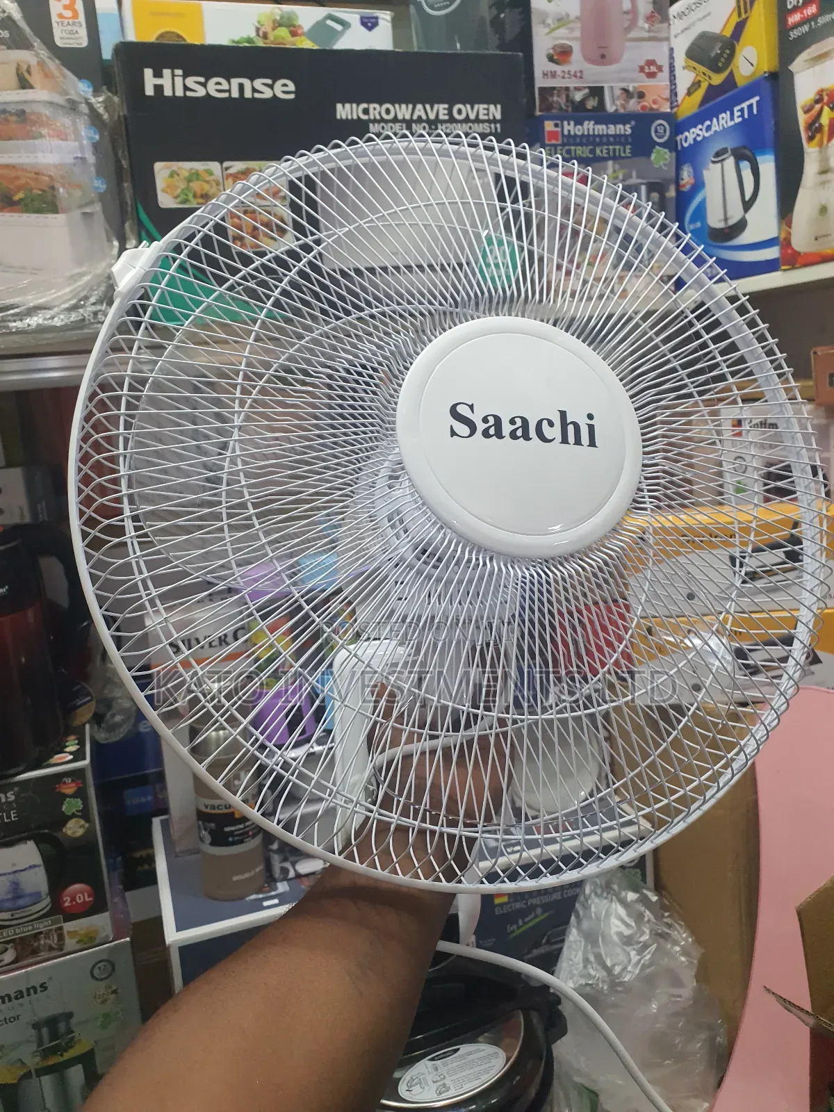 Saachi Remote Fan- White