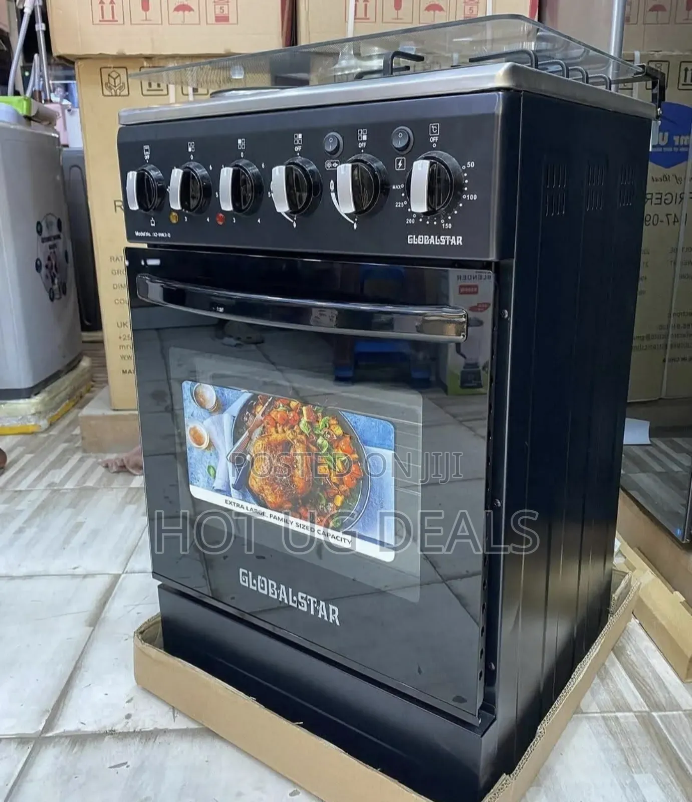 Global Star Cooker 3 Gas + 1 Electric With Electric Oven