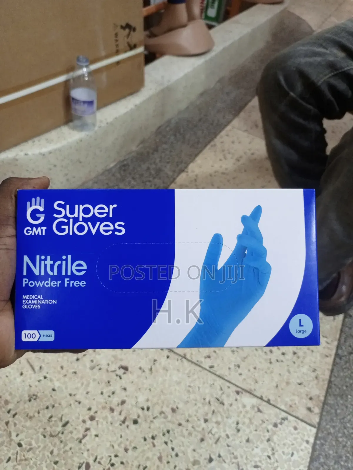 100pcs Nitrile Powder Free Medical Examination Gloves.