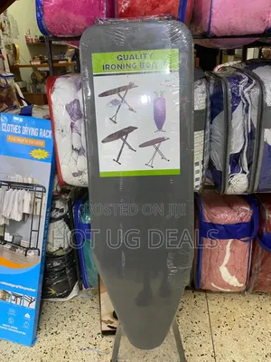 Large Foldable Ironing Board -grey/Black