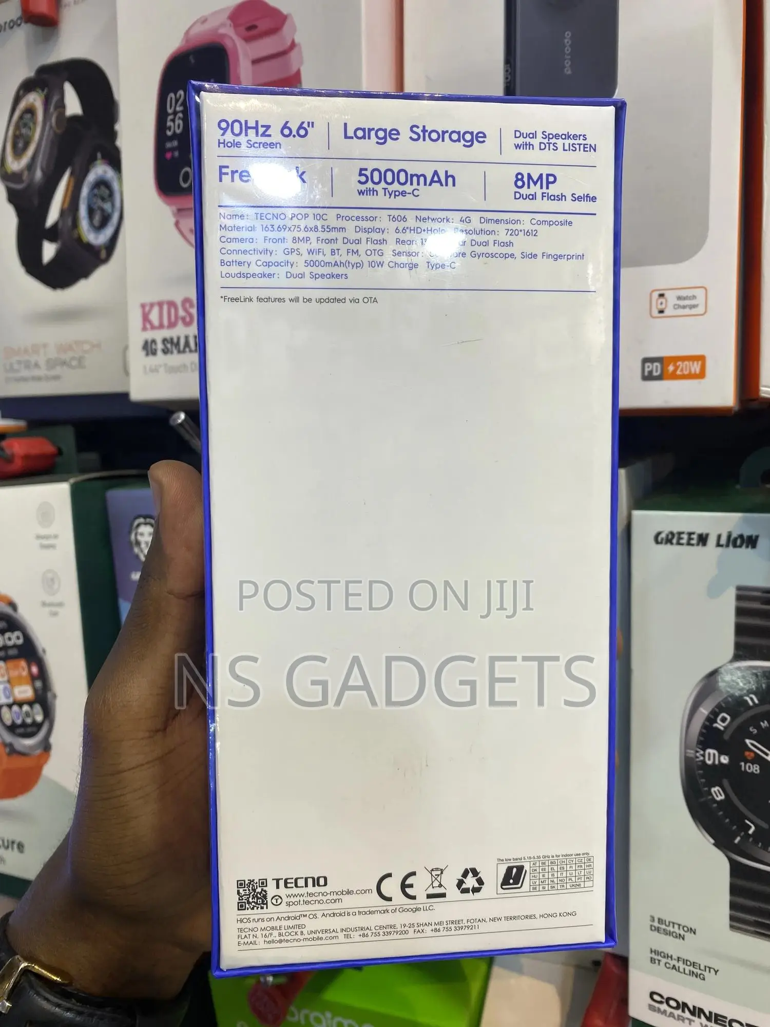 New Tecno Pop 10 64 GB Black