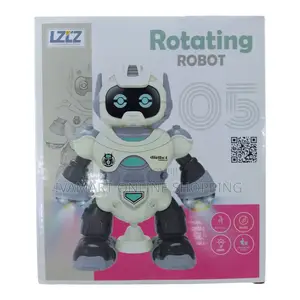 Rotating Robot Toy With Lights Music