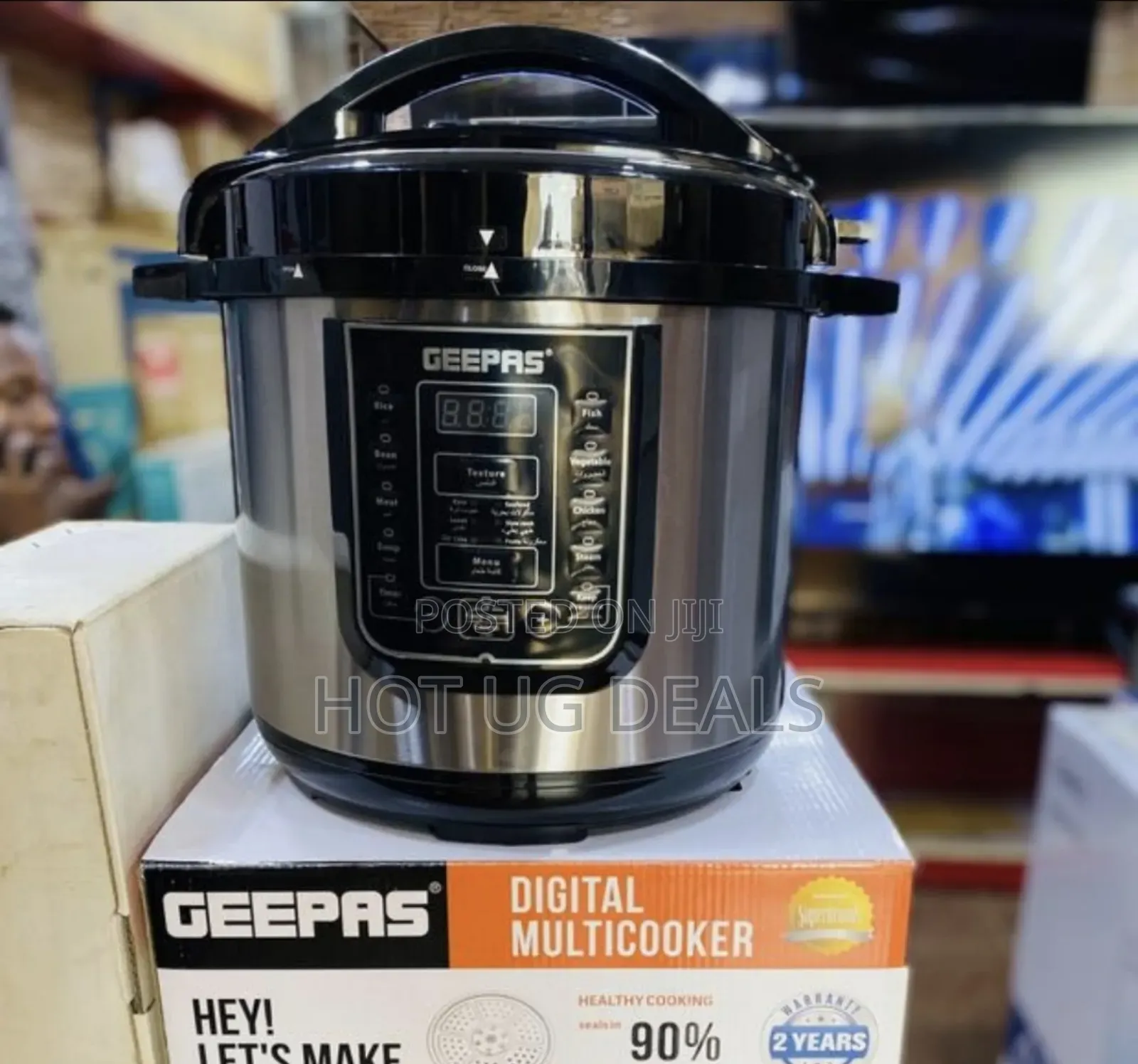 Geepas 6 Liters Electric Pressure Cooker 14-in-1