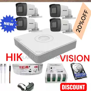 4 Channel Hik Vision CCTV Camera Full System/ Allview Kit