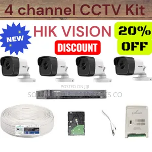 4 Channel Hik Vision CCTV Camera Full System/ Home Guard Kit