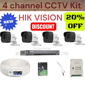 4 Channel Hik Vision CCTV Camera Full System/ Home Guard Kit