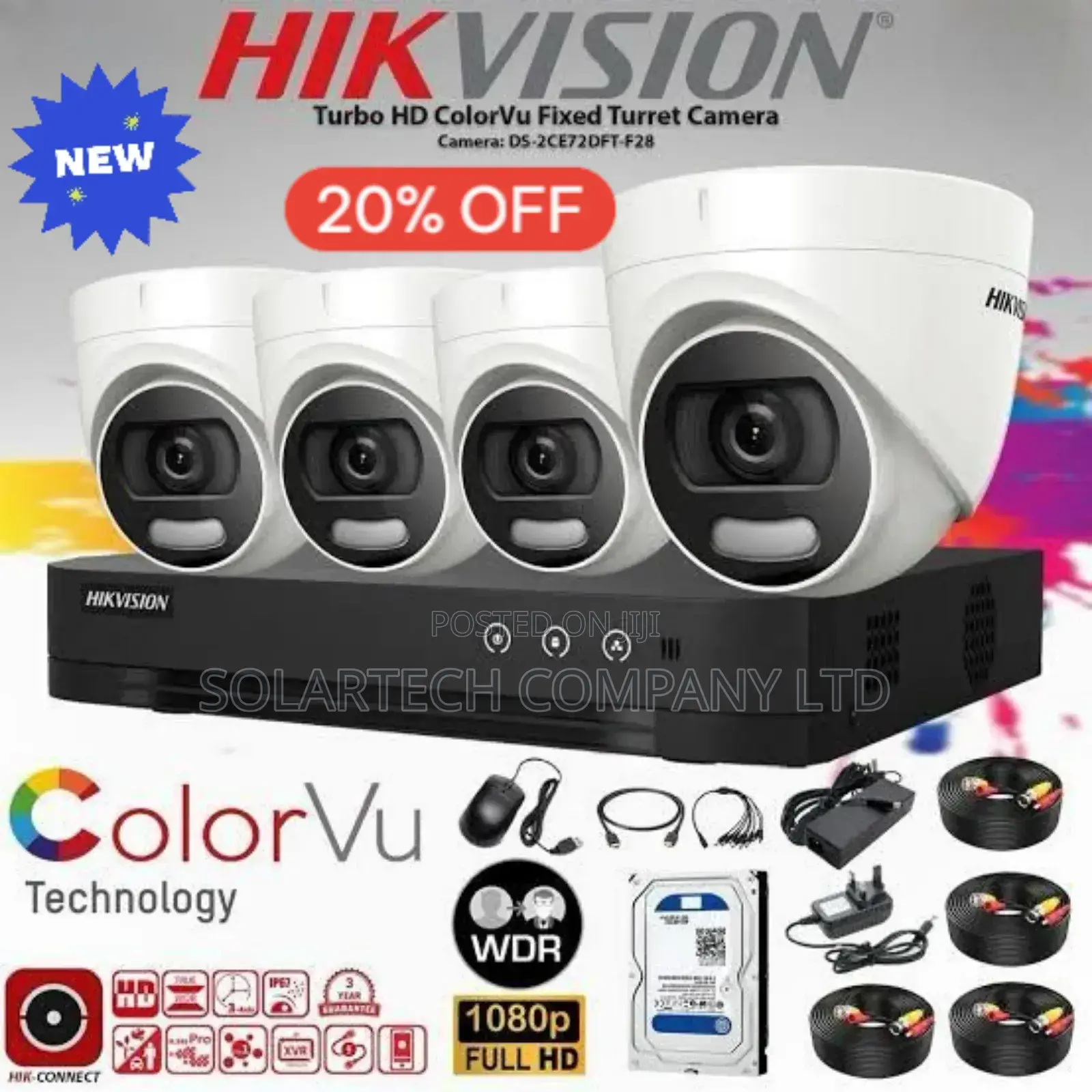 4 Channel Hik Vision CCTV Camera System/ Security Zapn