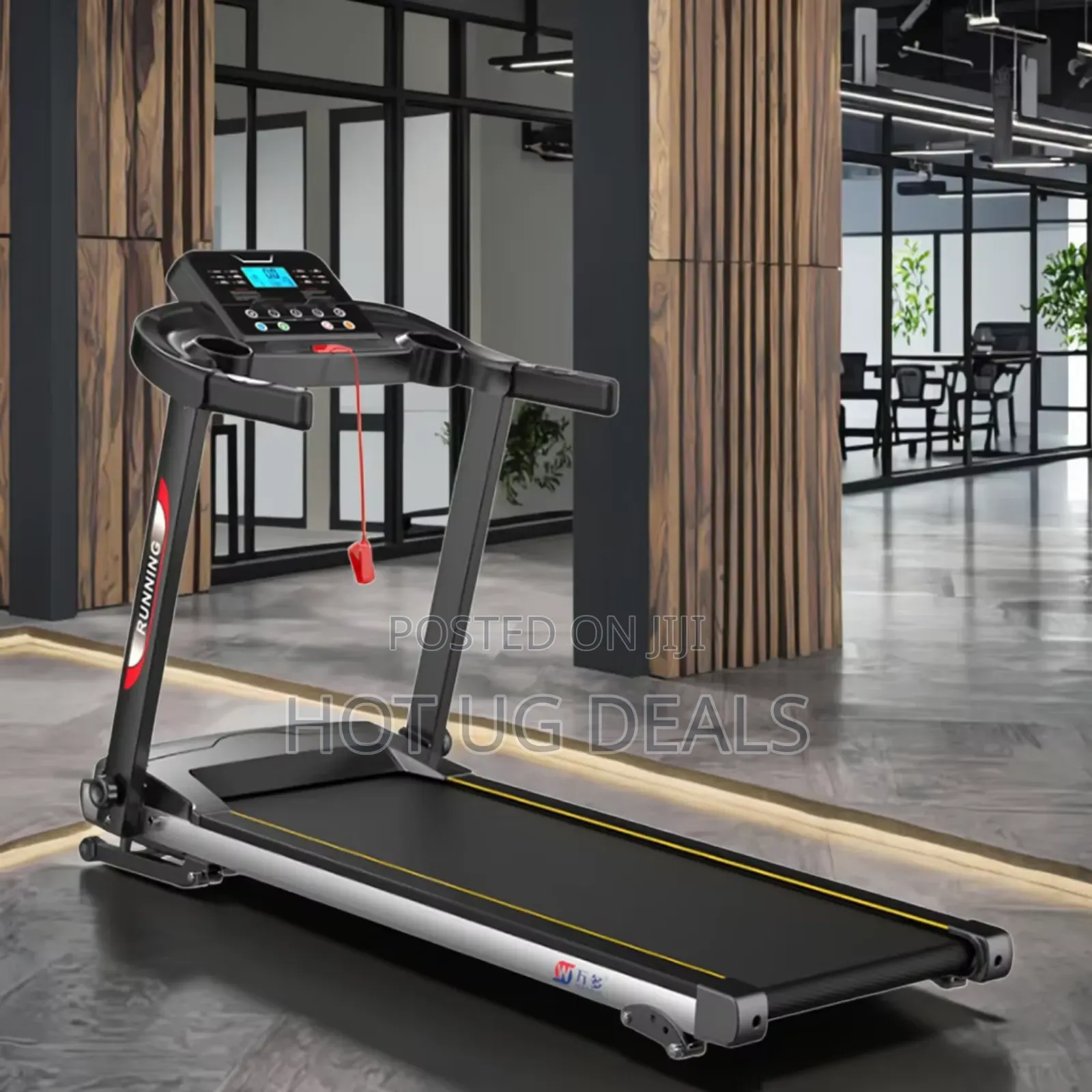 Foldable Exercise Electric Treadmill- Multicolor