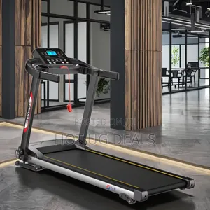 Foldable Exercise Electric Treadmill- Multicolor