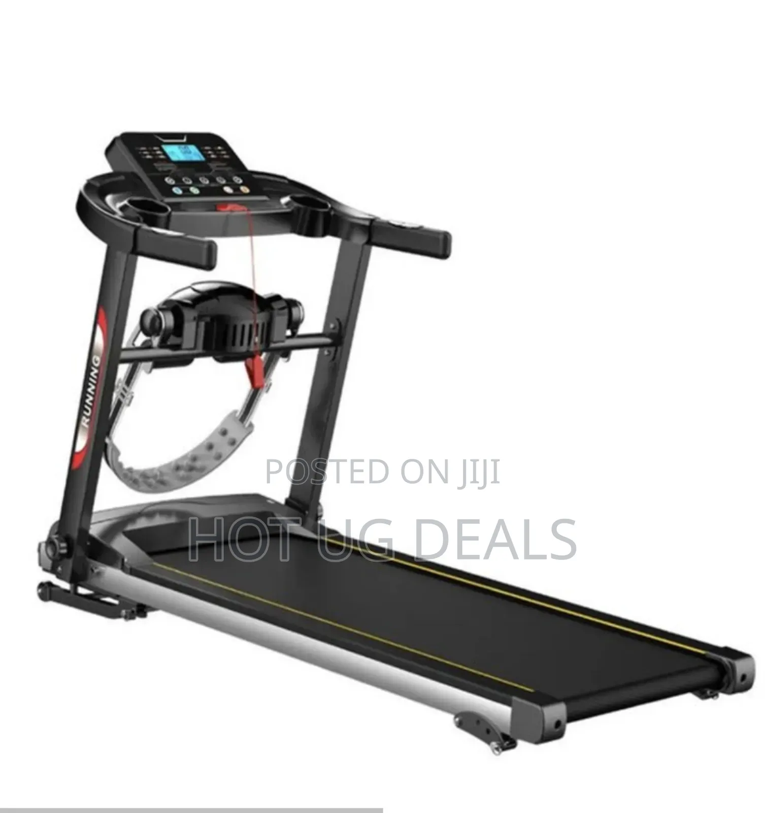 Foldable Exercise Electric Treadmill- Multicolor