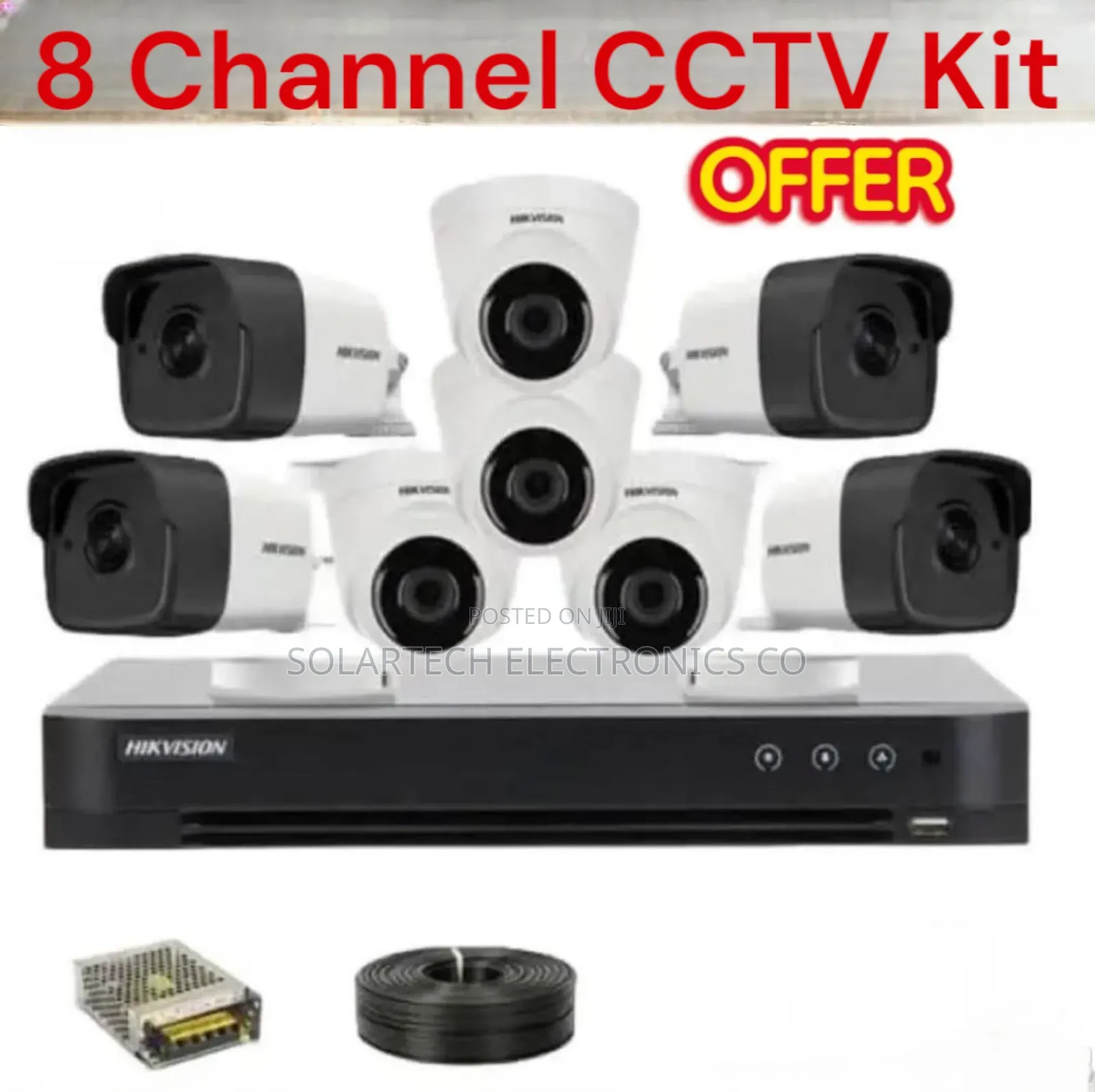 8 Channel Hik Vision CCTV Camera Kit / Novavision Kit