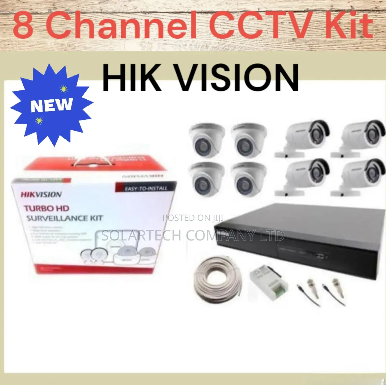 4 Channel Hik Vision CCTV Camera System / Luxview Kit