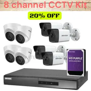 8 Channel Hik Vision CCTV Camera System Strike View