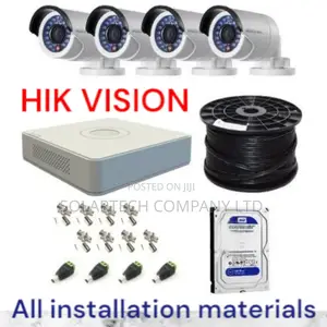 4 Channel Hik Vision CCTV Camera System Kit Turbo Hd Vumk