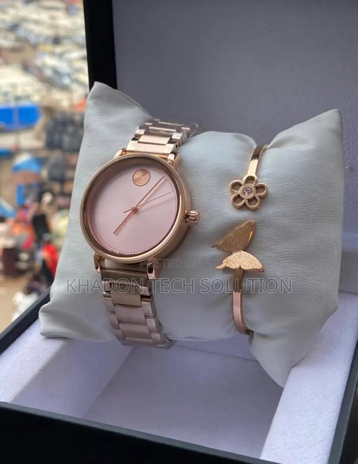 Mavado Stainless Steel Ladies Watch With a Bangle