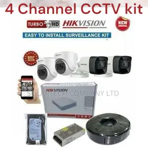 4 Channel Hik Vision CCTV Camera System Kit Turbo Hd Kuqu