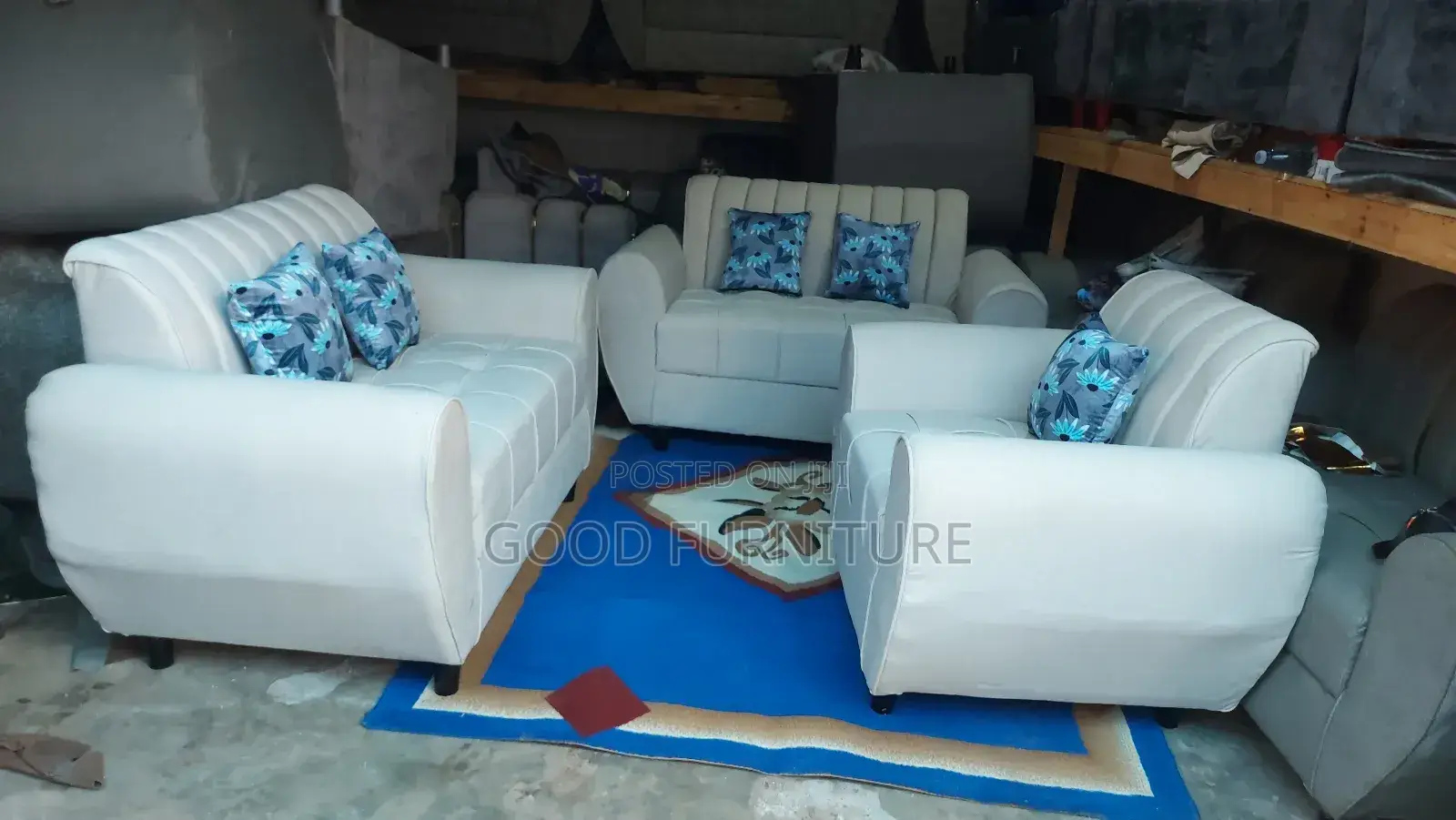 Elegant Comfortable Five Seaters Sofas Set