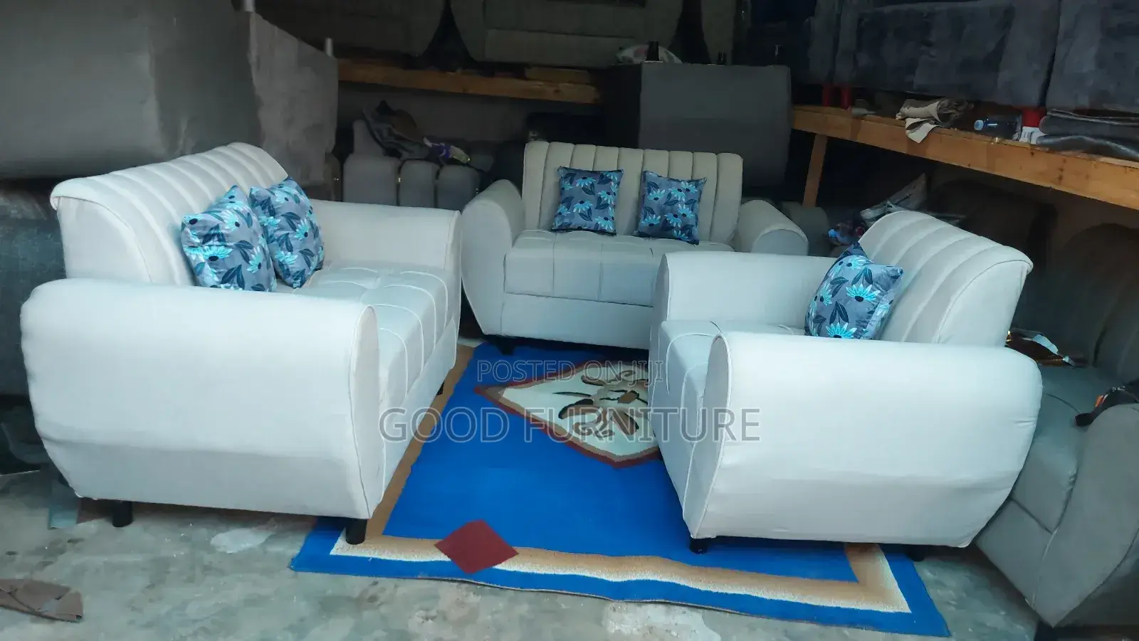 Elegant Comfortable Five Seaters Sofas Set