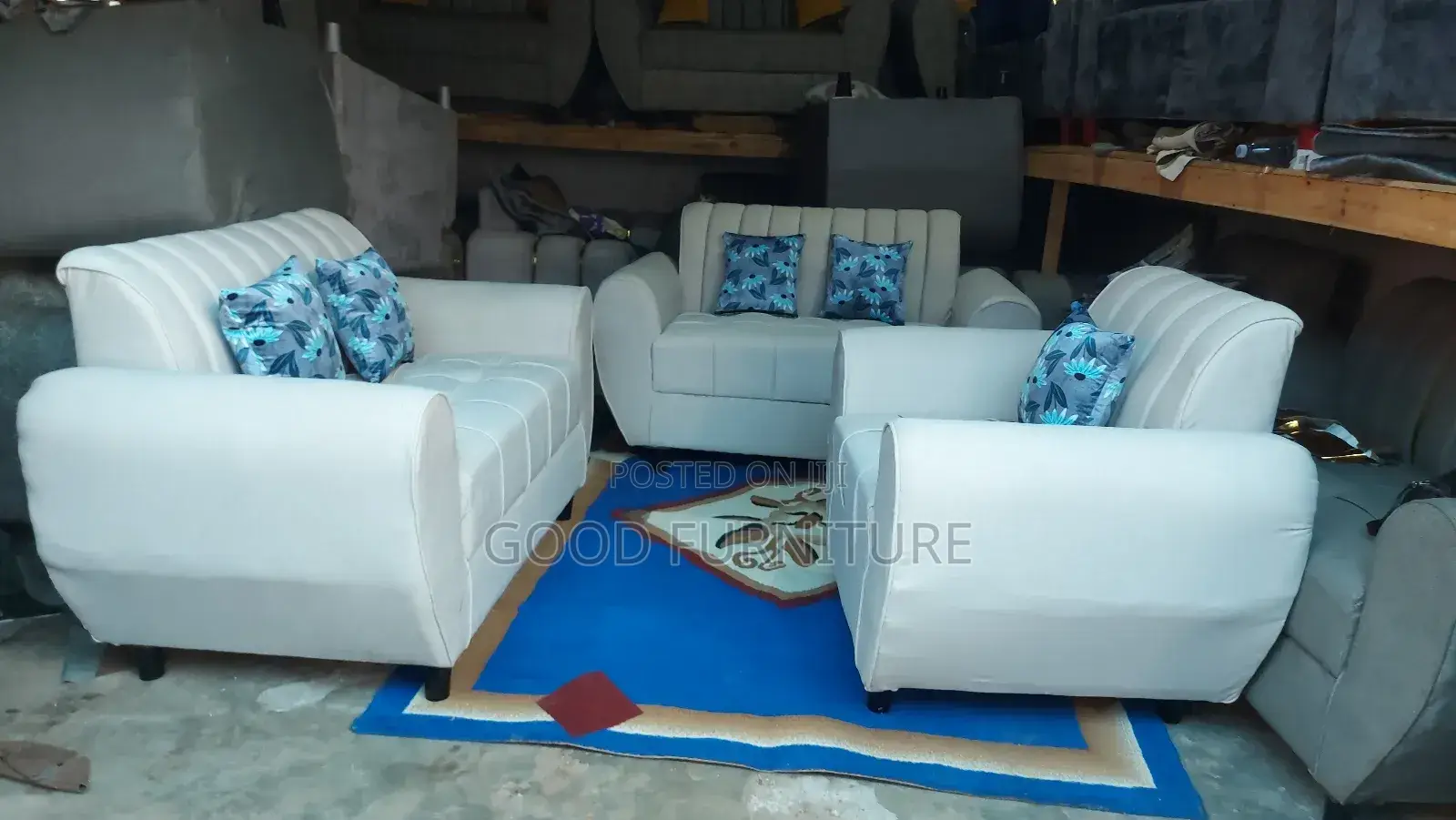 Elegant Comfortable Five Seaters Sofas Set