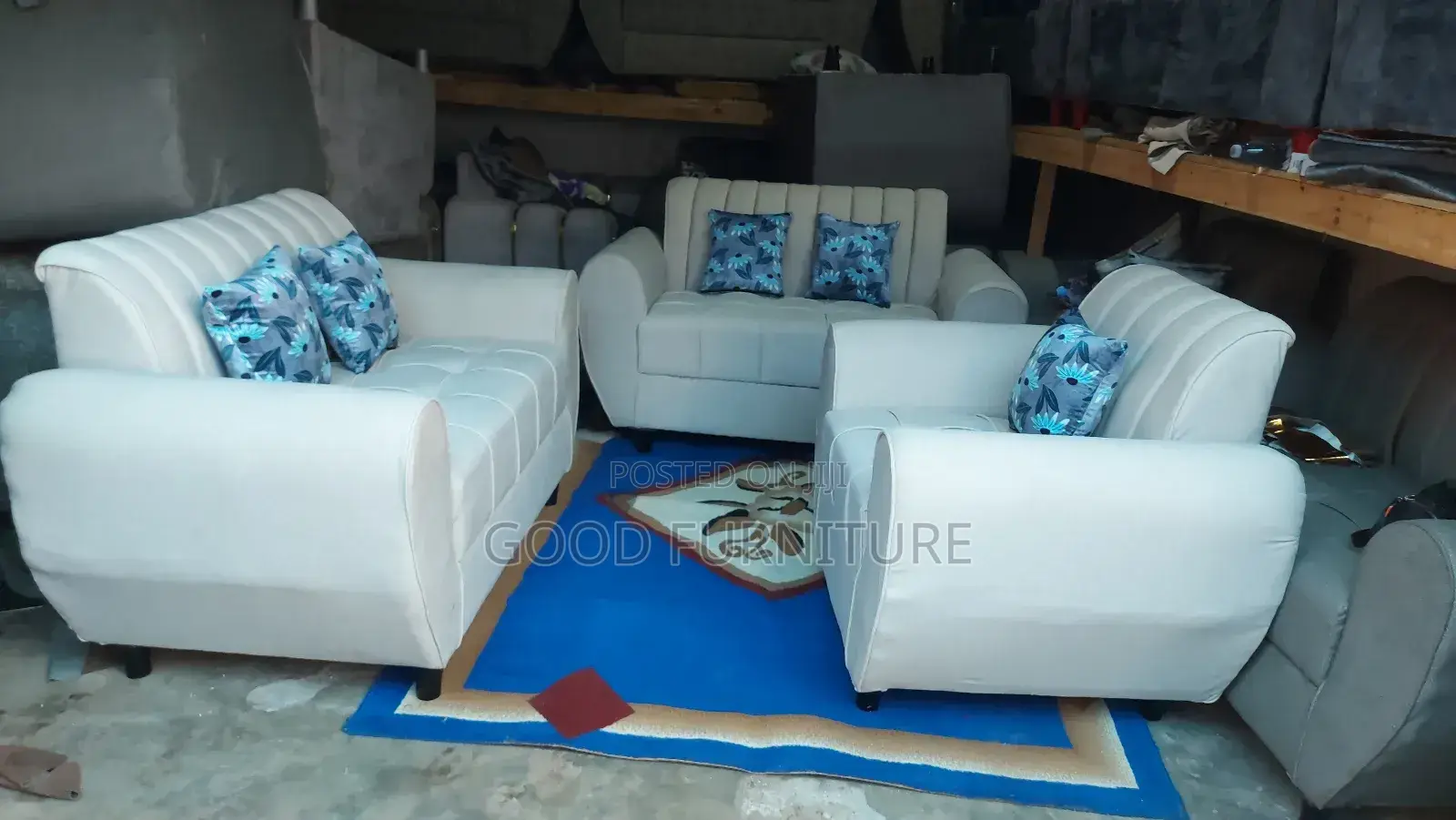 Elegant Comfortable Five Seaters Sofas Set