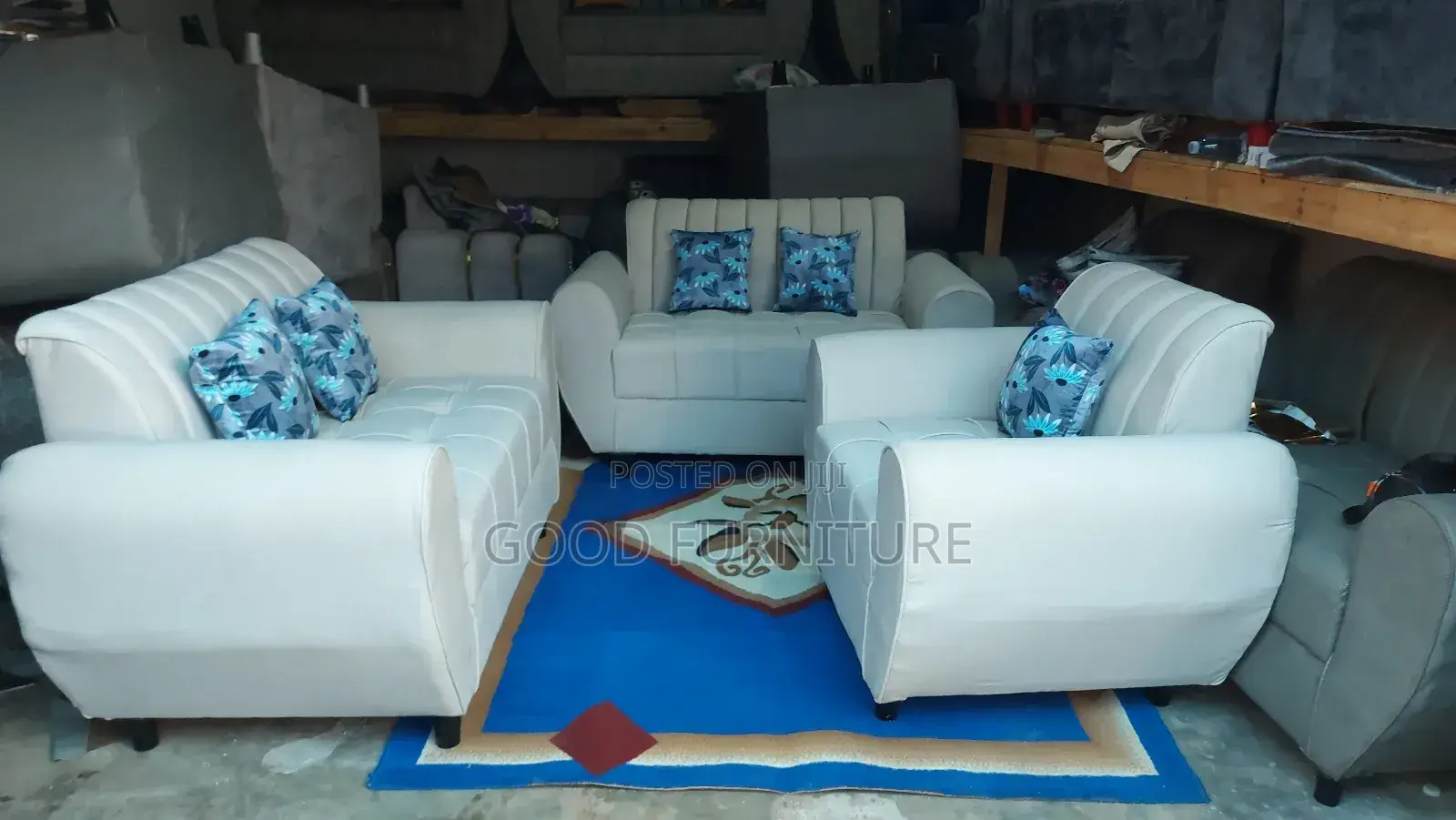 Elegant Comfortable Five Seaters Sofas Set