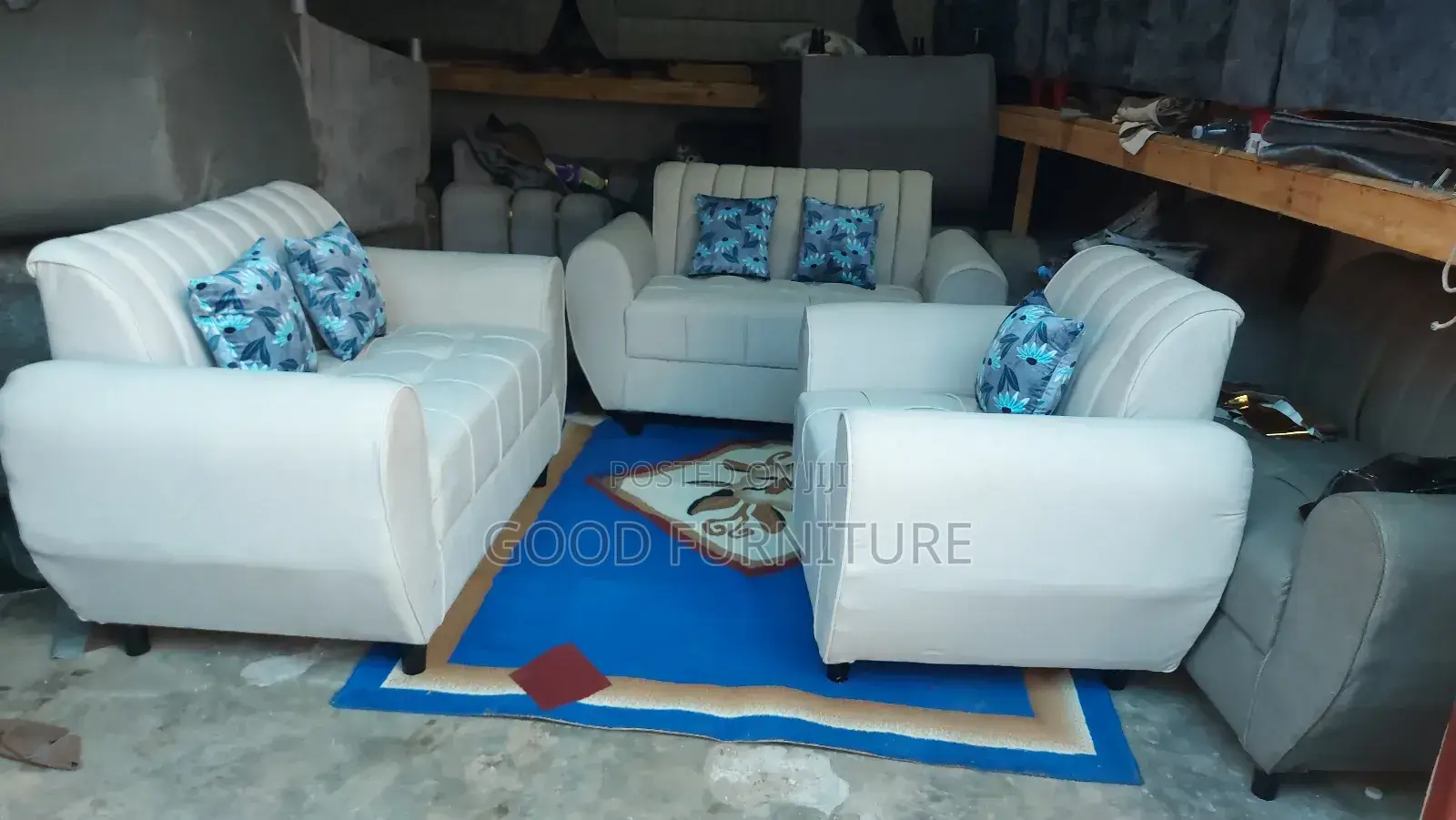 Elegant Comfortable Five Seaters Sofas Set