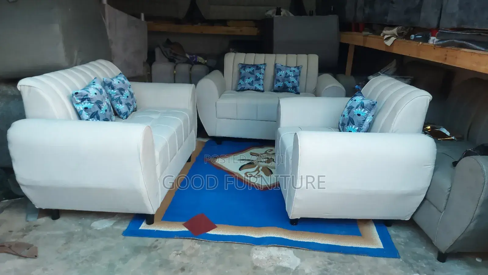 Elegant Comfortable Five Seaters Sofas Set
