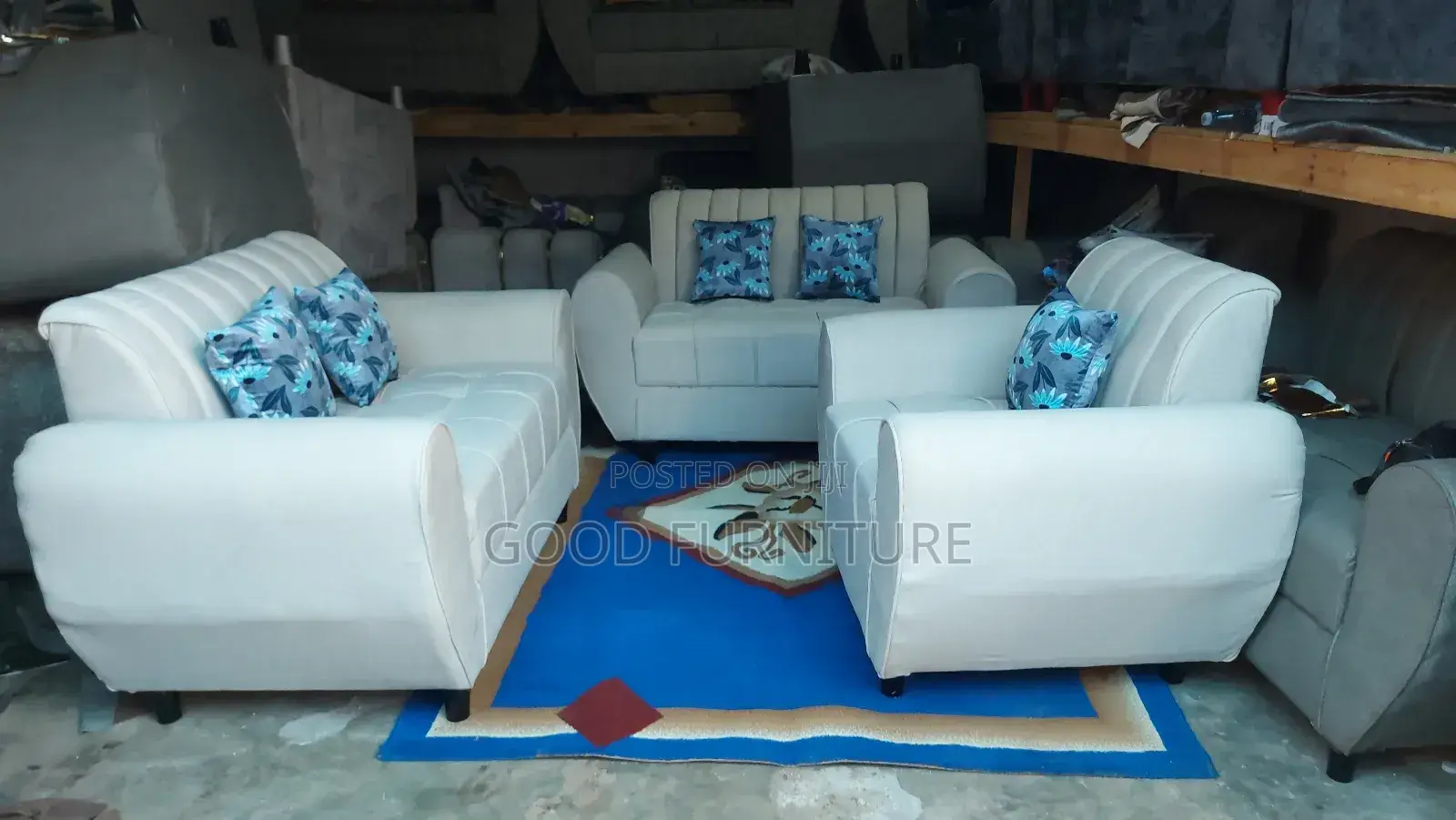 Elegant Comfortable Five Seaters Sofas Set