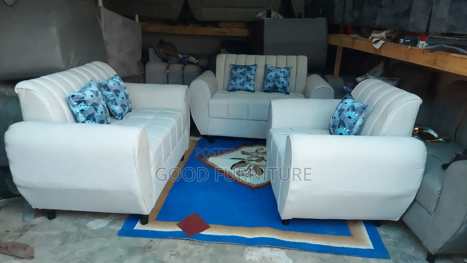 Elegant Comfortable Five Seaters Sofas Set