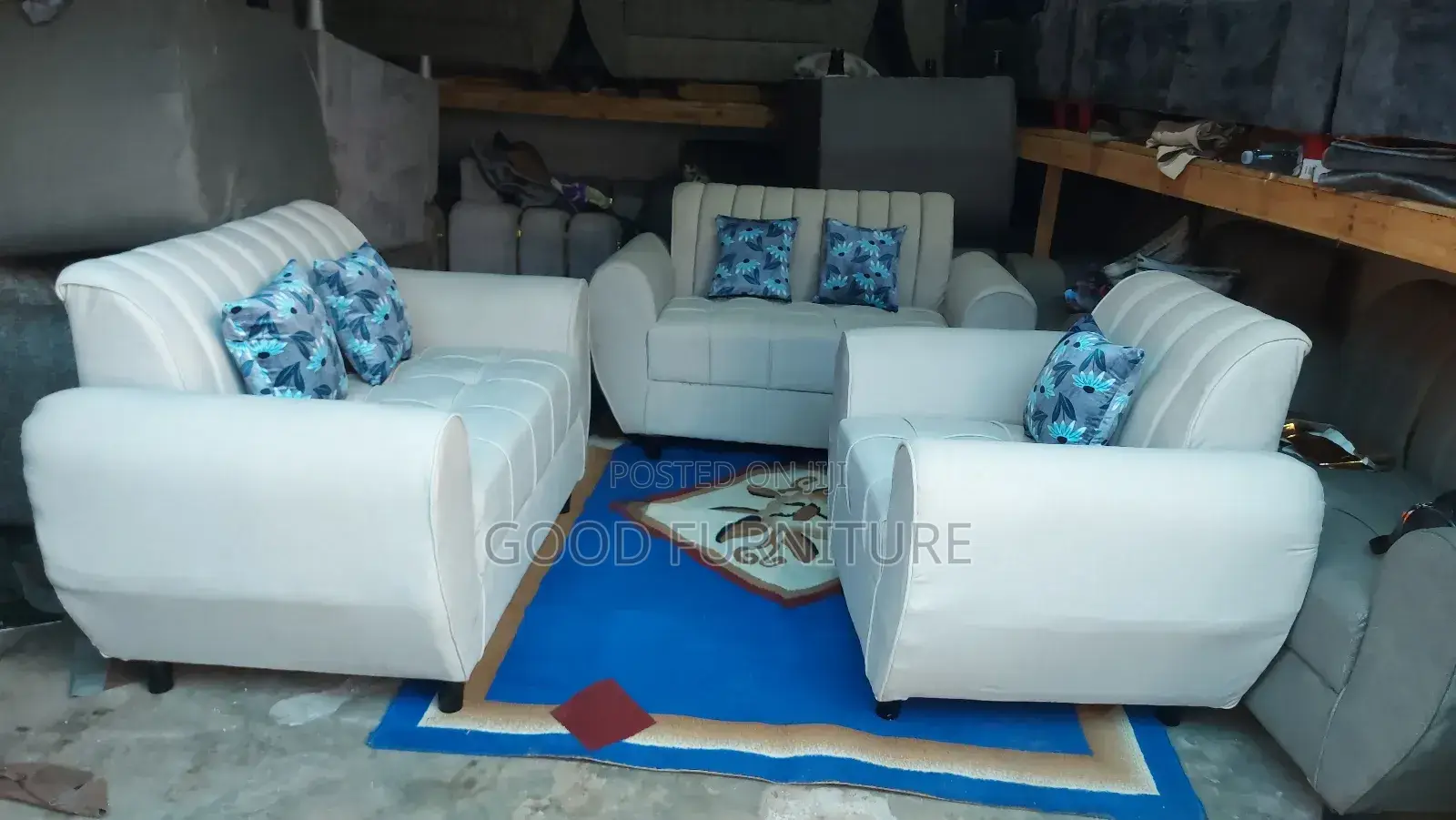 Elegant Comfortable Five Seaters Sofas Set