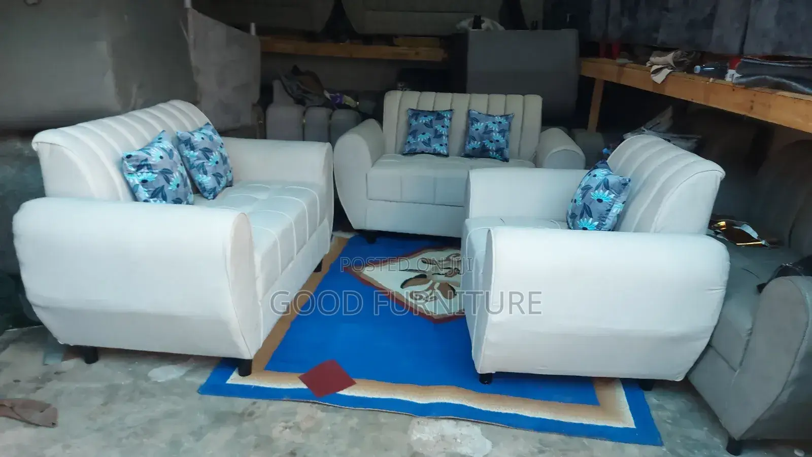 Elegant Comfortable Five Seaters Sofas Set