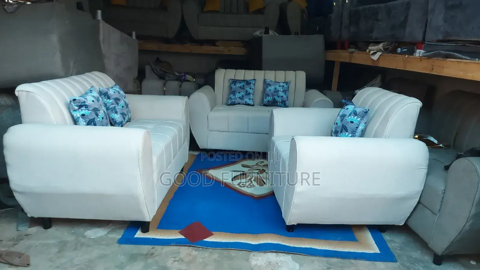 Elegant Comfortable Five Seaters Sofas Set