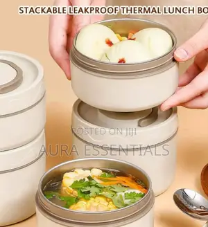 4 Set Portable Insulated Lunch Container,