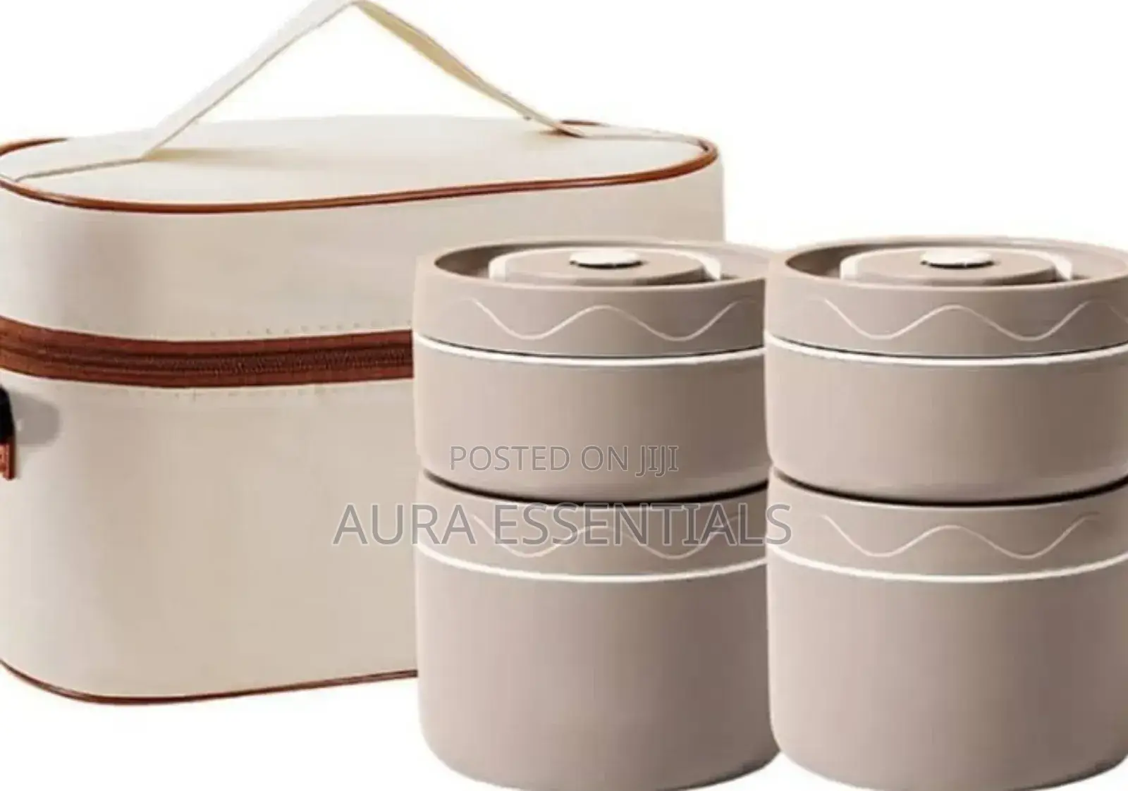 4 Set Portable Insulated Lunch Container,