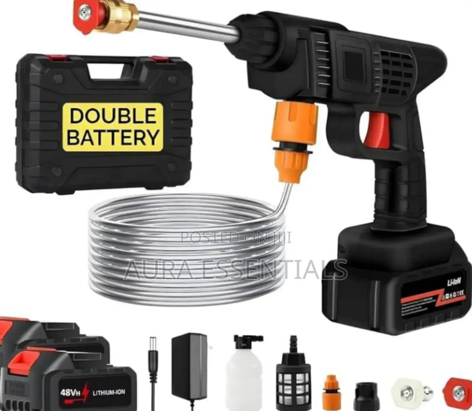 48v High Pressure Water Sprayer 2 Batteries(Car Washing Mach