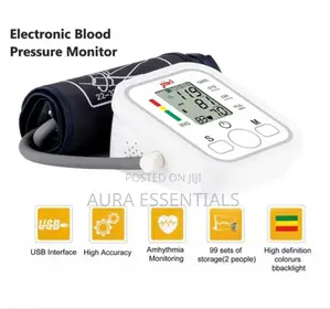Automatic Digital Blood Pressure Monitor, White