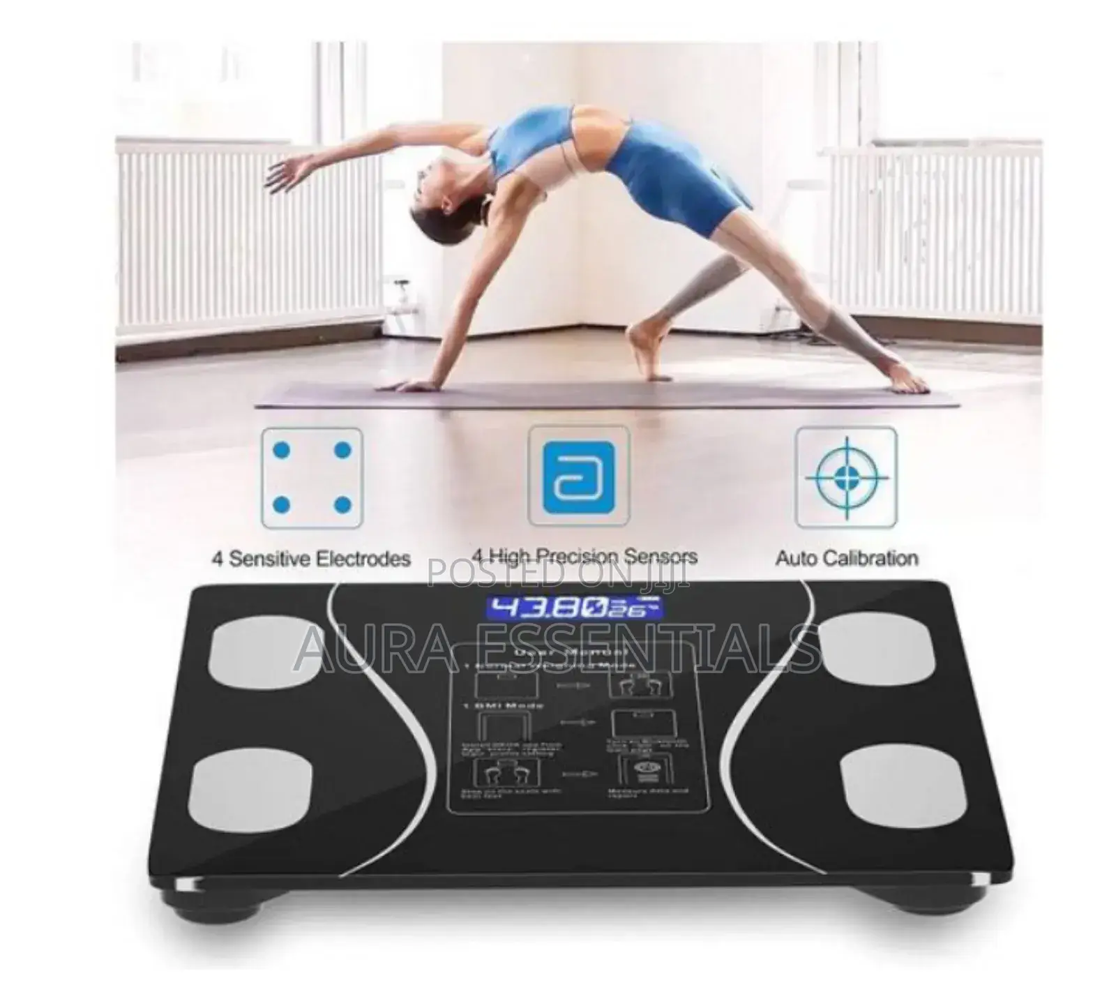 Body Weight and Fat, Digital Bathroom Body Weighing Monitor