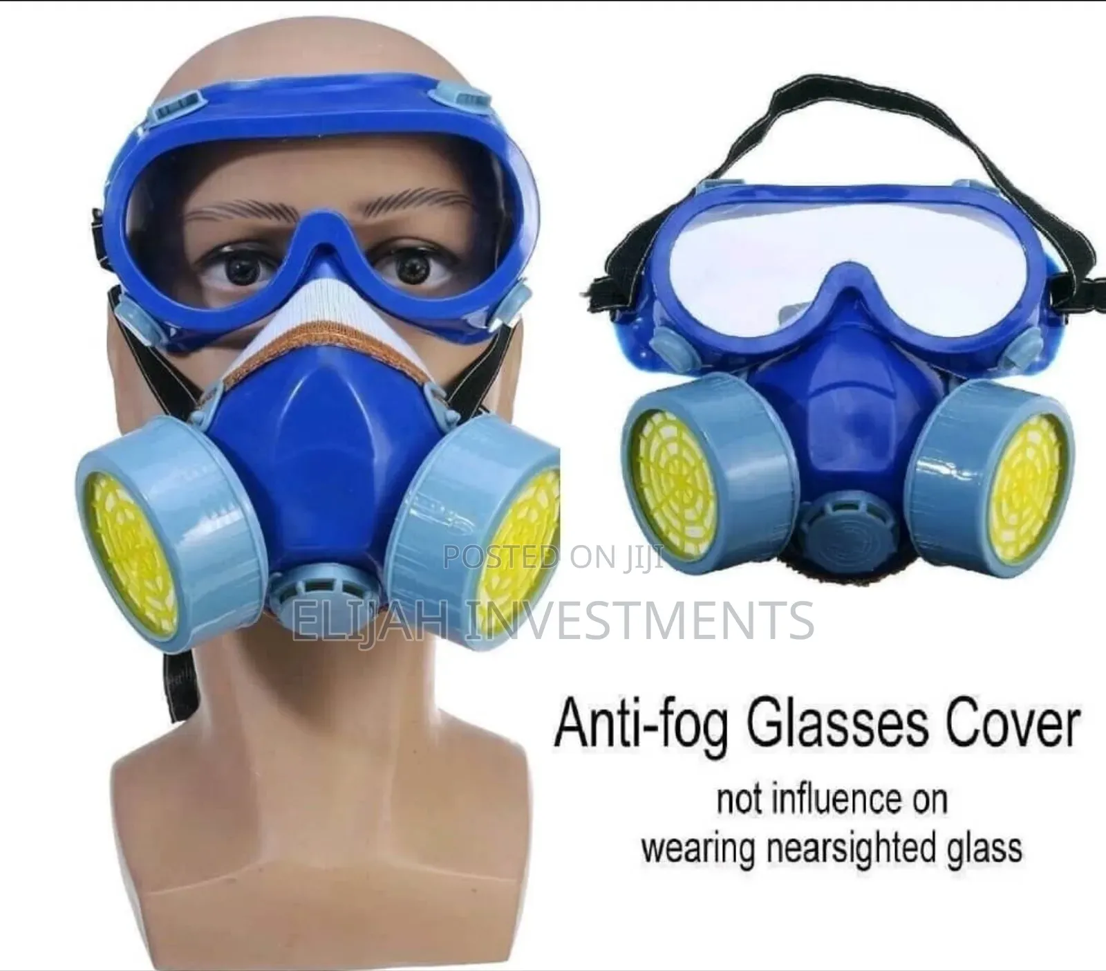 Anti Dust Protect Industrial Mask With Air Filters/ Goggles