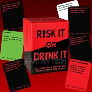 Adult Fun Drinking Game Cards Risk It or Drink It