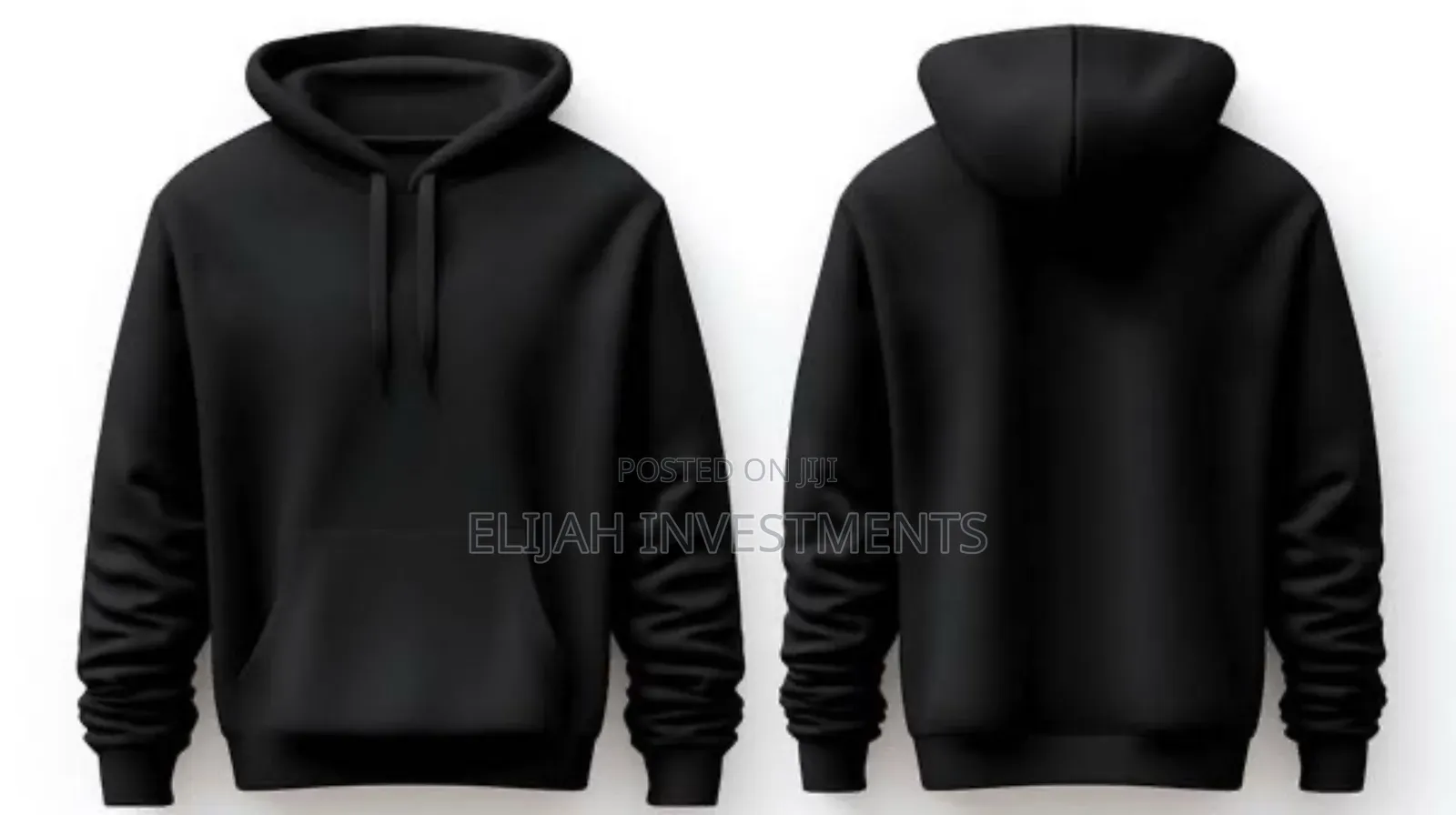 Black Unisex Hoodie Jumper Good Quality
