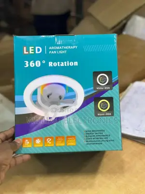 Led Aromatherapy Fan Light 360 Rotation
