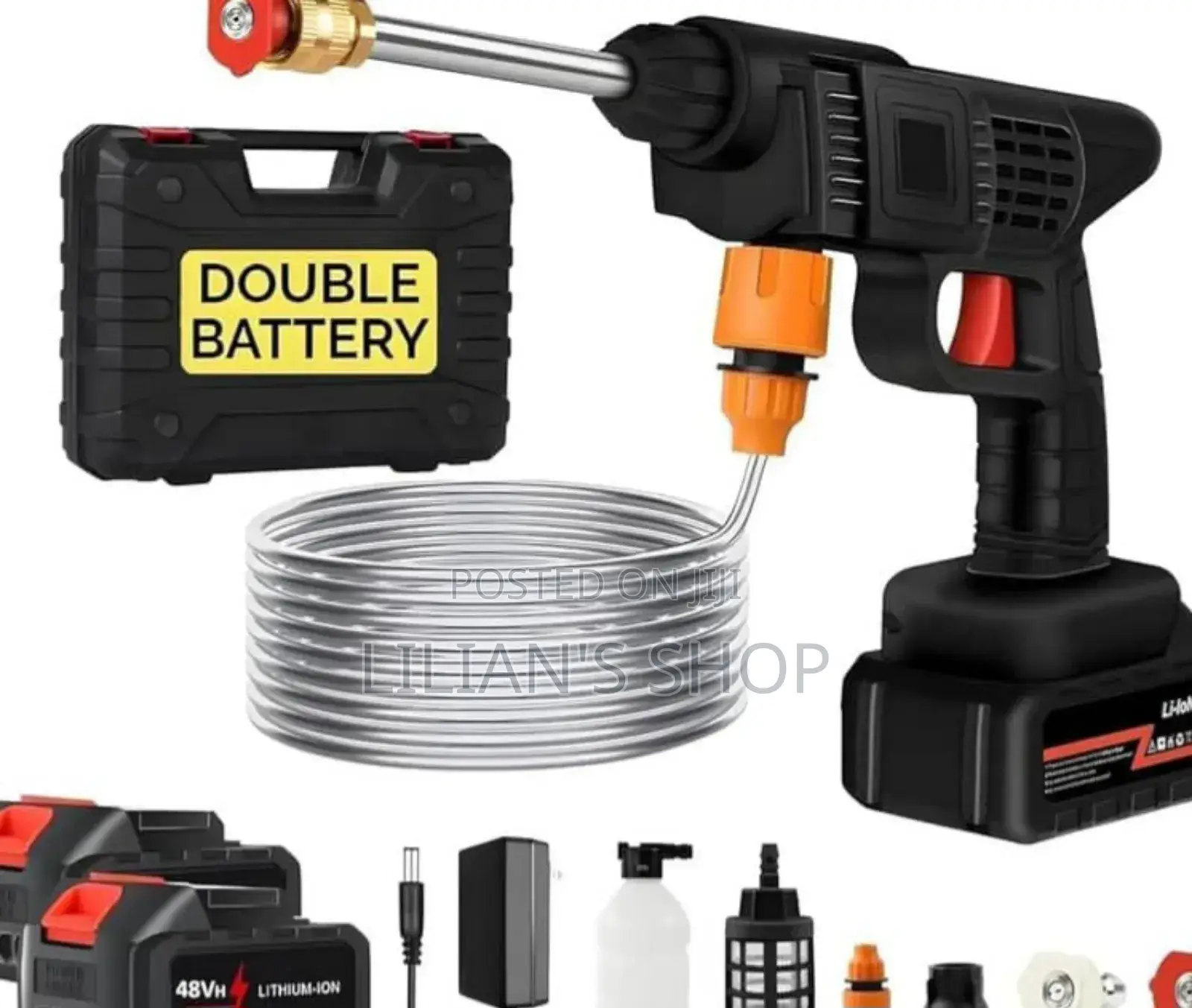 48v High Pressure Water Sprayer 2 Batteries(Car Washer)