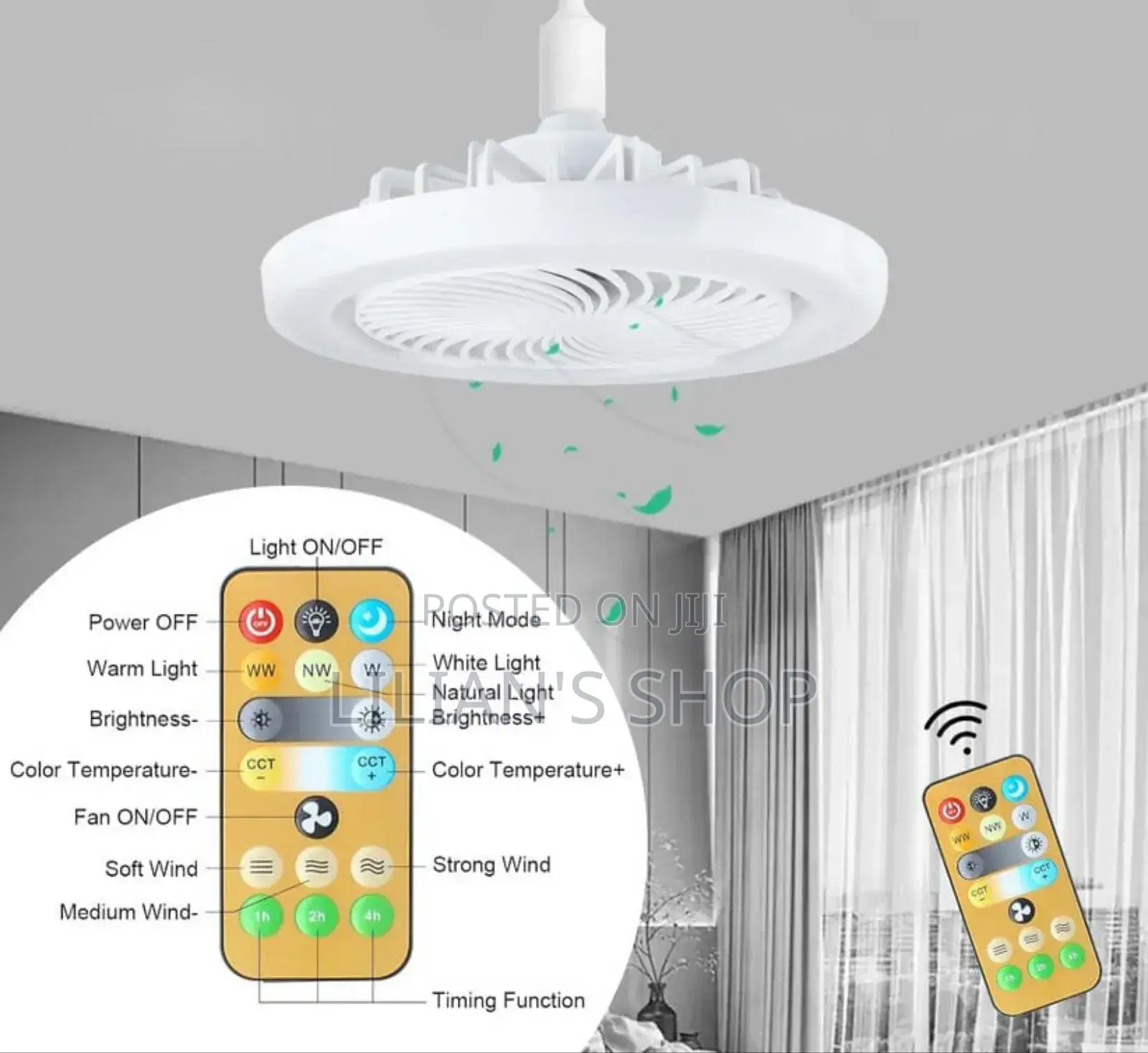 New 3in1 Ceiling Fan With Lights Remote