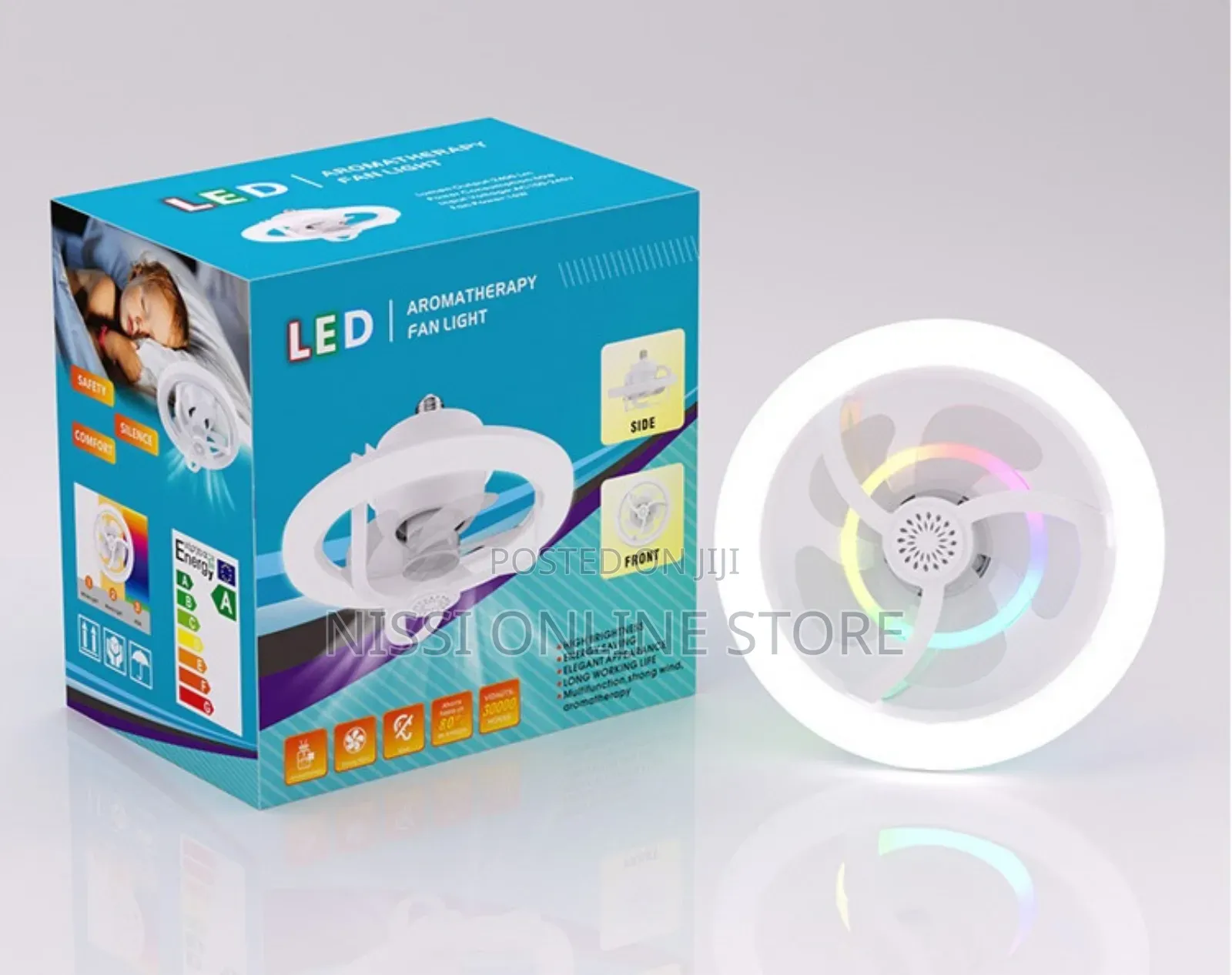 Modern 360° Ultra-quiet Led Ceiling Fan Bulb.