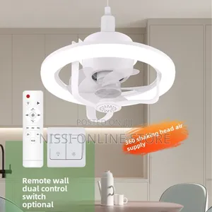 Modern 360° Ultra-quiet Led Ceiling Fan Bulb.