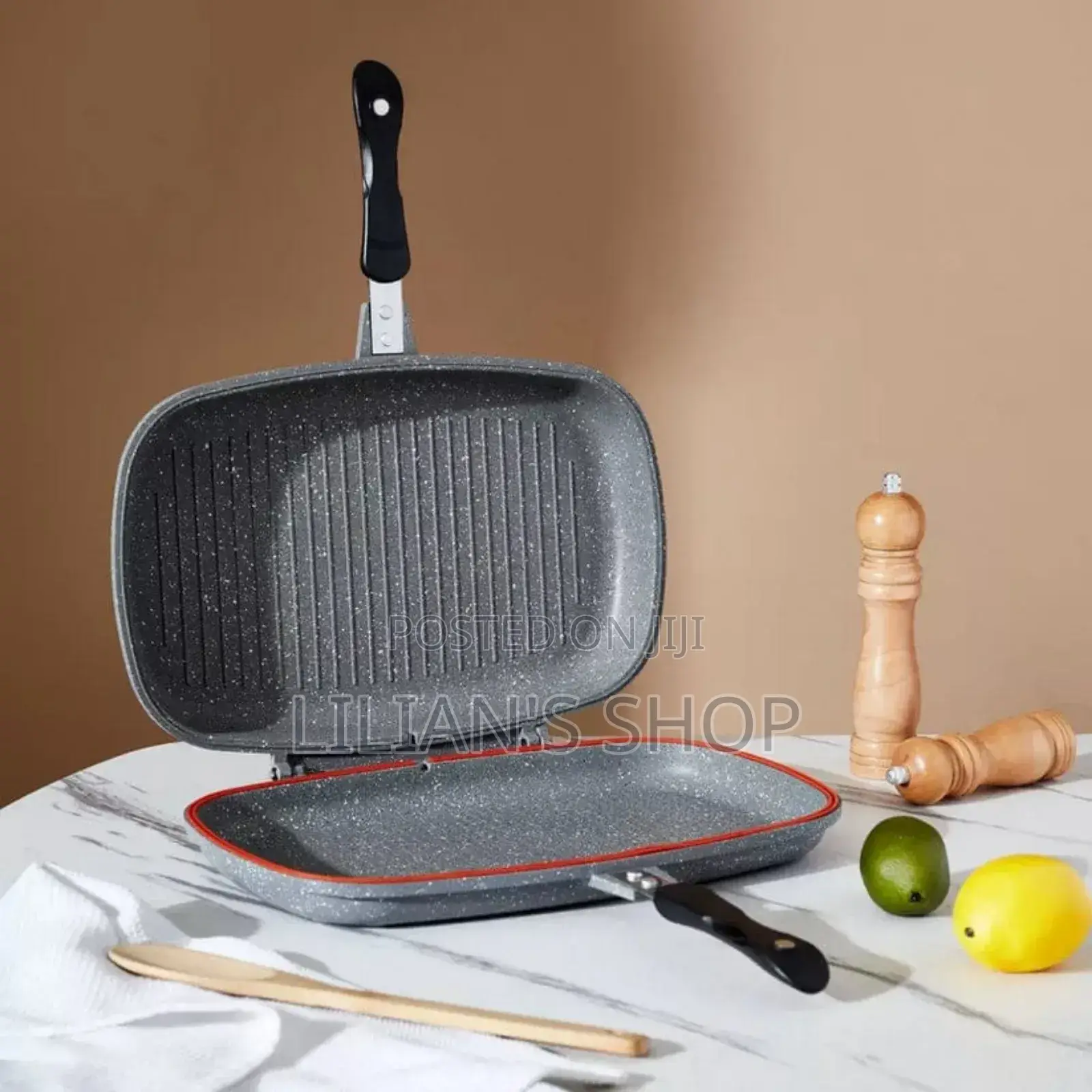 Dessini Aluminum Two-Sided Double Grill Non